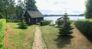 domek nad jeziorem Zelwa